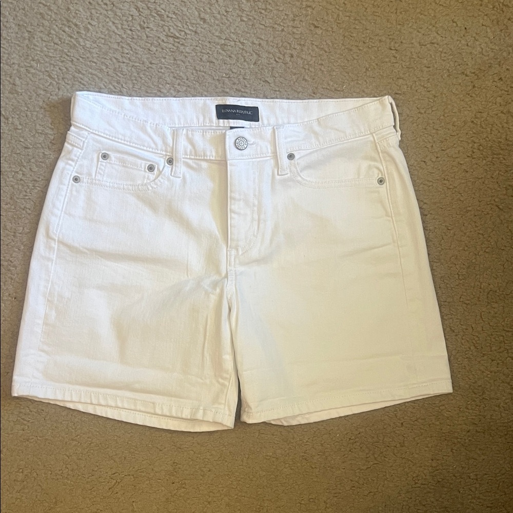 Banana Republic White Denim Women's Shorts